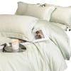 100-count pure cotton four-piece set, long-staple cotton, light luxury hotel style, high-end feel, all-cotton bed sheets, duvet covers, bedding, Hat 4 Item Picture